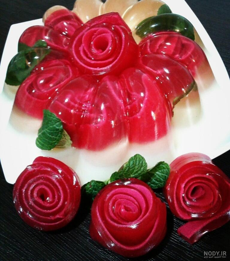 عکس ژله گلدار عکس ژله گلدار
