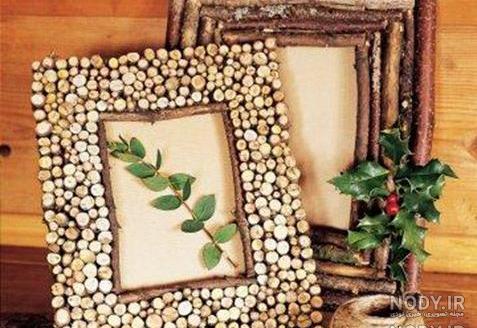 کاردستی قاب عکس با چوب بستنی رنگی