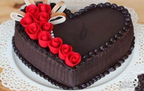 برش کیک قلبی