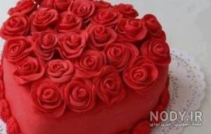 عکس کیک قلبی