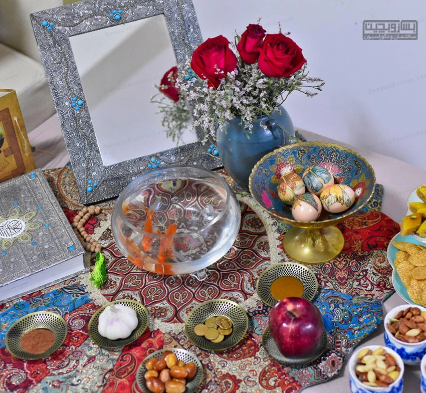 تزیین سفره هفت سین ساده