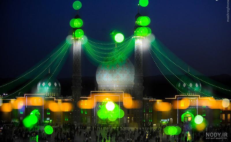 عکس جمکران در شب عکس جمکران در شب