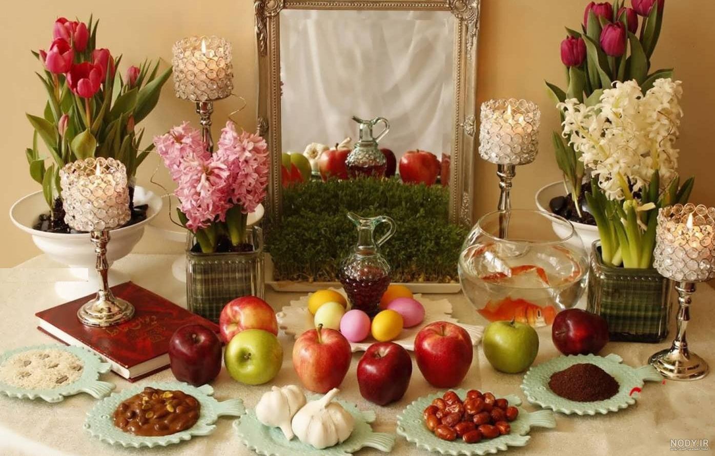 عکس سفره هفت سین ساده