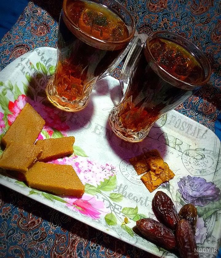 عکس فنجان چای در پاییز عکس فنجان چای در پاییز