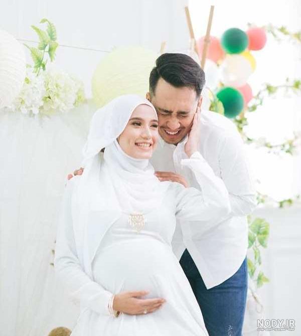 ژست عکس بارداری ایرانی