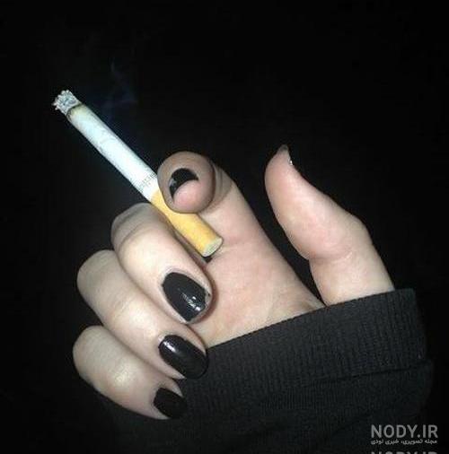 عکس غمگین دخترانه با سیگار