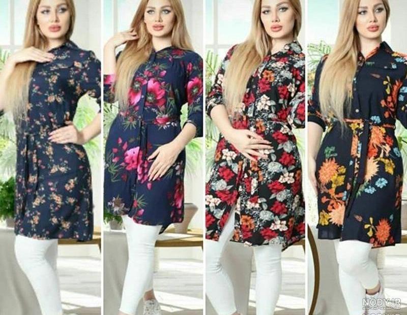 عکس مانتو گلدار تابستانه