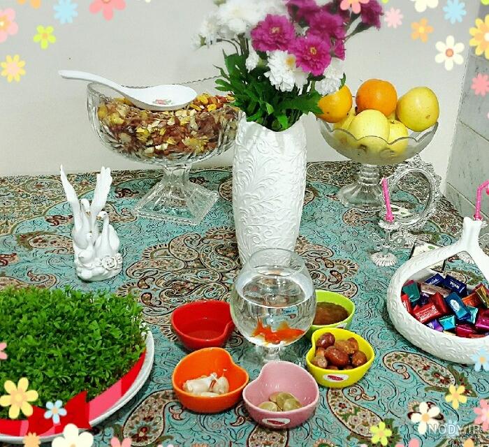 تزیین سفره هفت سین 1400 تزیین سفره هفت سین 1400