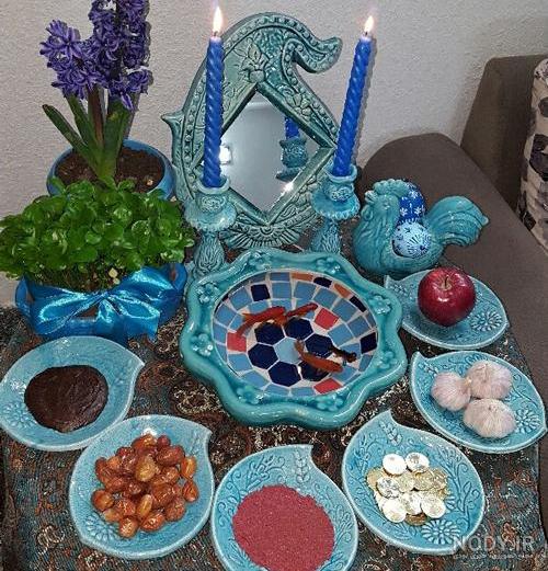 سفره هفت سین سال گاو سفره هفت سین سال گاو