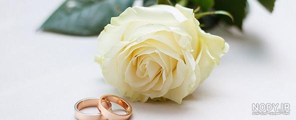 عکس حلقه ازدواج با گل عکس حلقه ازدواج با گل