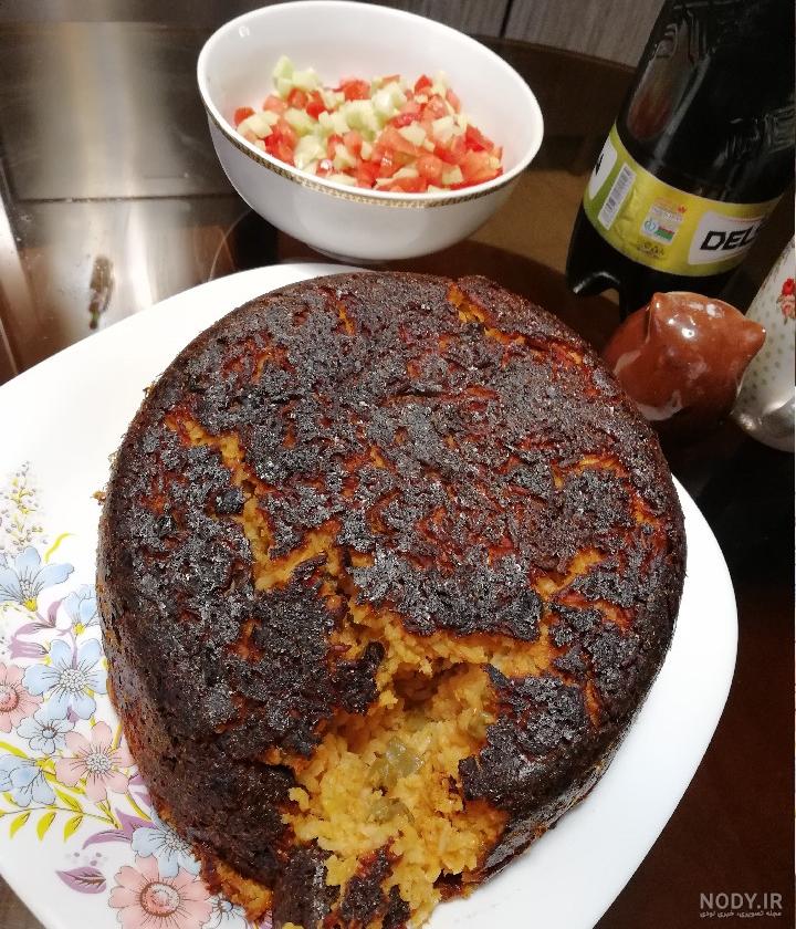 عکس غذا سوخته