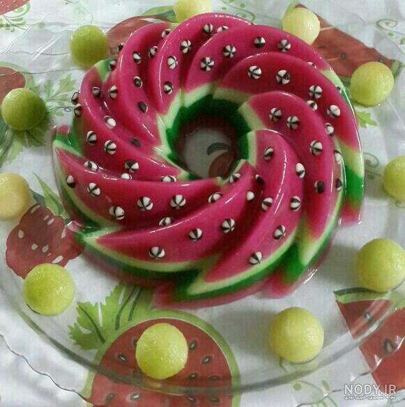 عکس ژله خانگی ساده