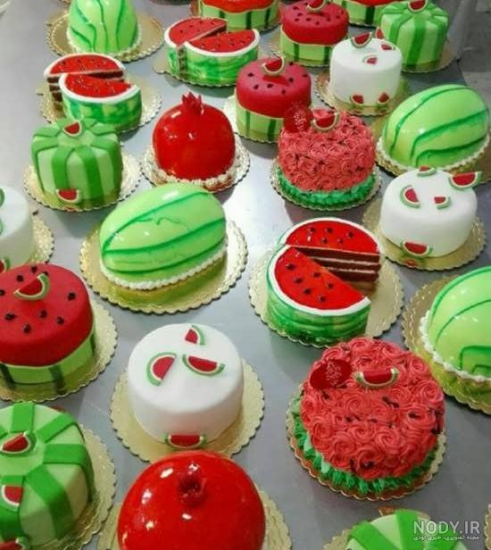 عکس کیک شب یلدا لاکچری