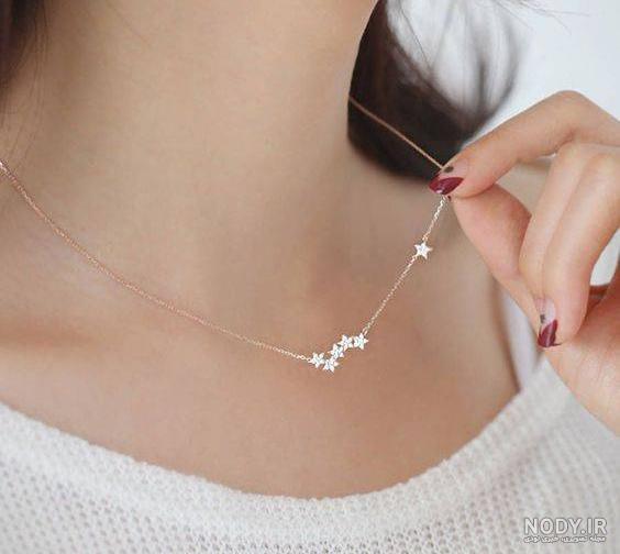 عکس گردنبند طلا دخترانه عکس گردنبند طلا دخترانه