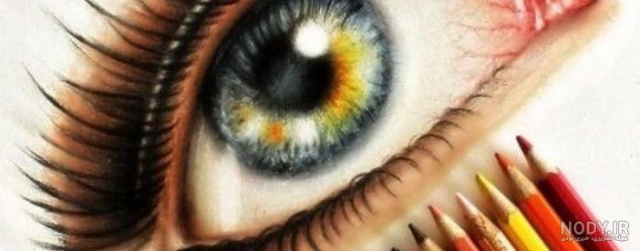 نقاشی ساده طبیعت با مداد رنگی برای کودکان