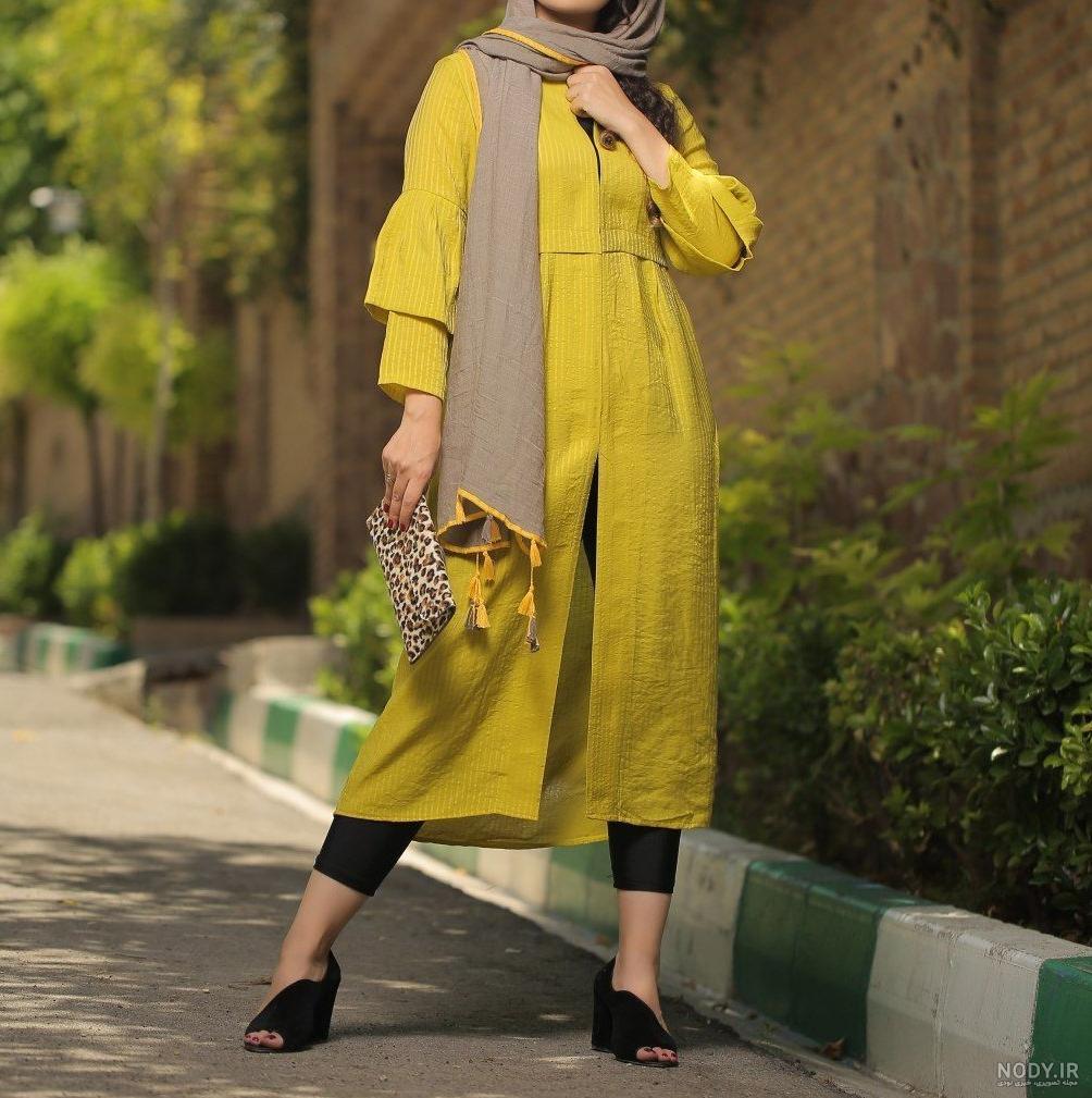 مدل مانتو جدید دخترانه سال ۱۴۰۳ رنگ سال