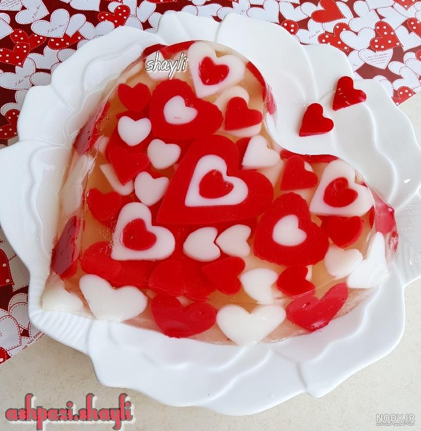 ژله قلبی ساده