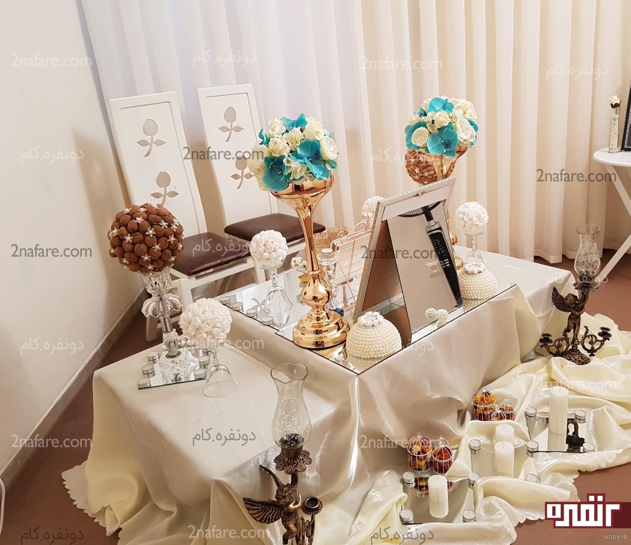 تزیین اتاق عقد با وسایل ساده