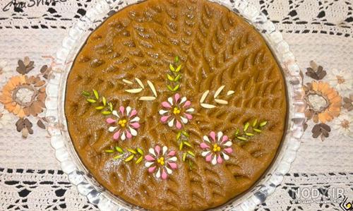 تزیین حلوا در نان بستنی