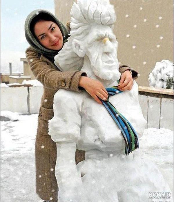تصویر آدم برفی کارتونی