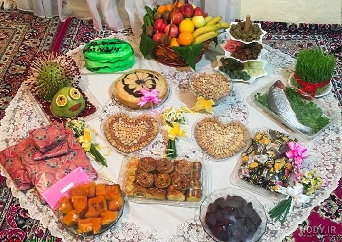 ساده ترین سفره شب یلدا