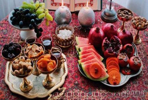 ساده ترین سفره شب یلدا