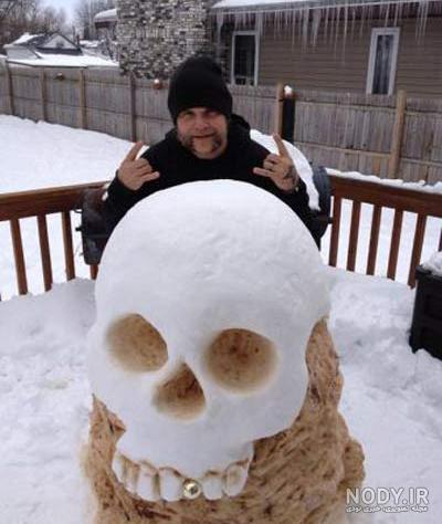 عکس آدم برفی قشنگ