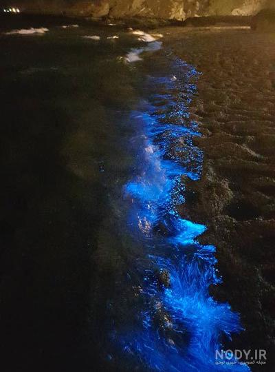 عکس دریا در شب