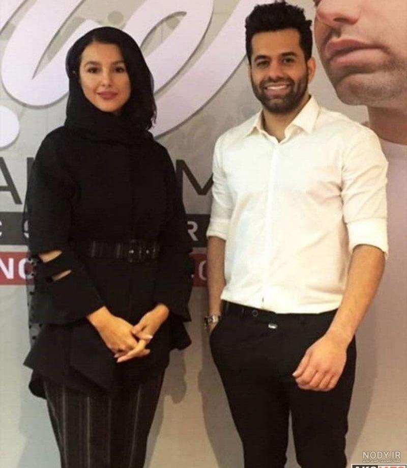 عکس رضا بهرام با همسرش عکس رضا بهرام با همسرش