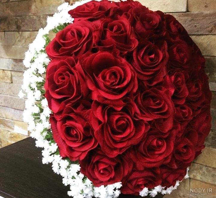 عکس سبد گل رز قرمز