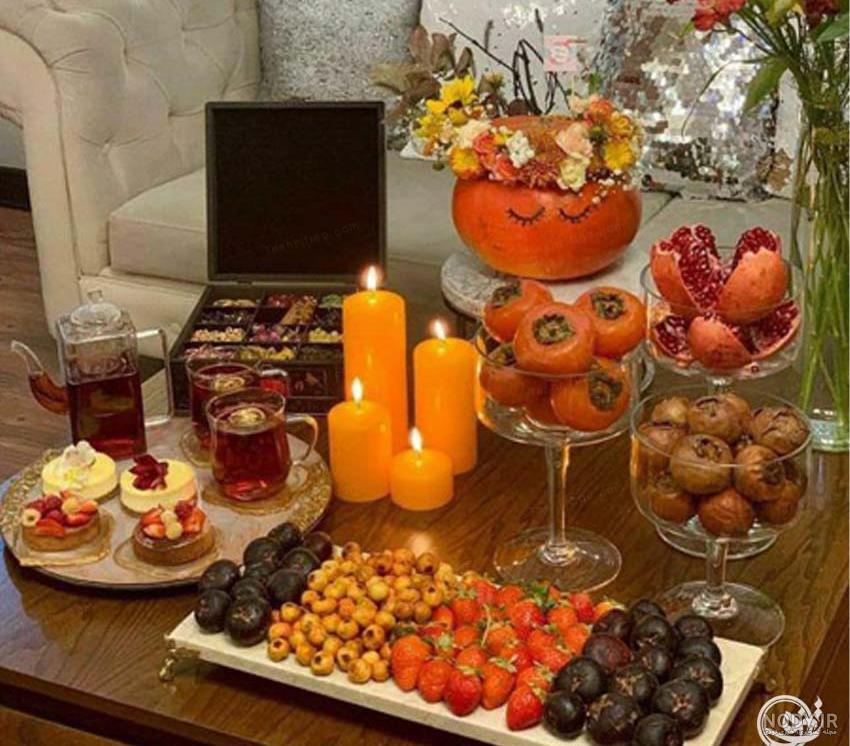 عکس سفره شب یلدا ساده و شیک