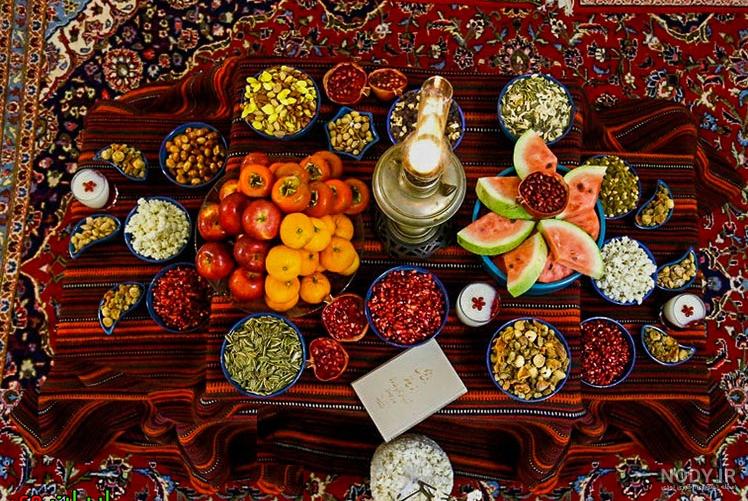 عکس سفره شب یلدا لاکچری