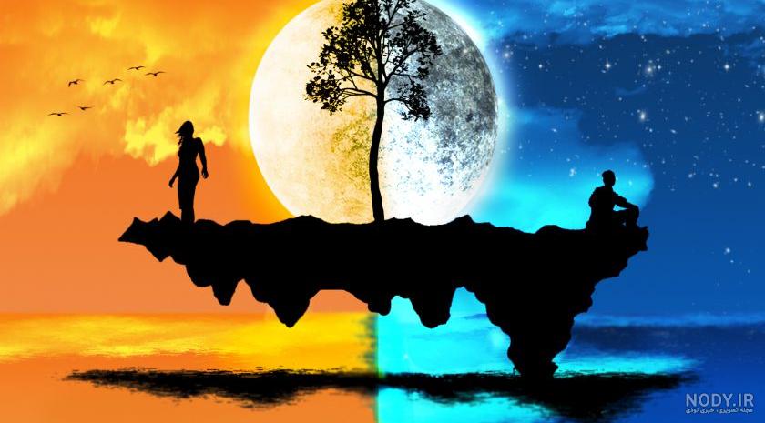 عکس چراغ های شهر در شب عکس چراغ های شهر در شب