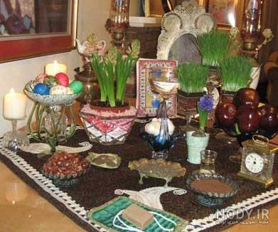 سفره هفت سین ساده و شیک سفره هفت سین ساده و شیک