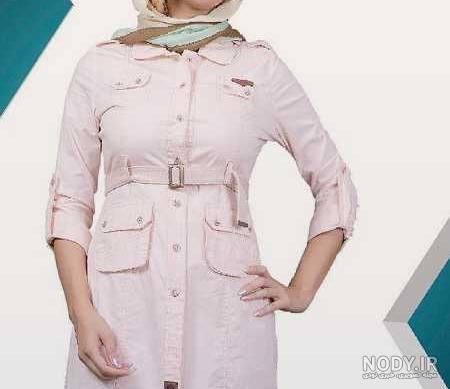 مدل مانتو یقه امریکایی سرخود مدل مانتو یقه امریکایی سرخود