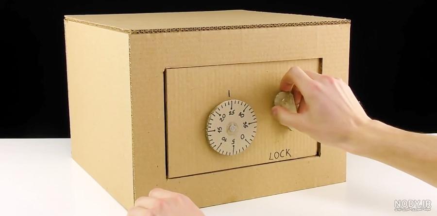 ساخت گاوصندوق مقوایی ساده
