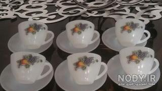 ظروف ارکوپال گل میوه 12نفره فرانسه 104 پارچه