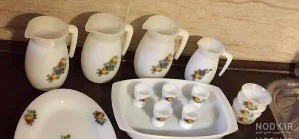 عکس ظروف گل میوه ای