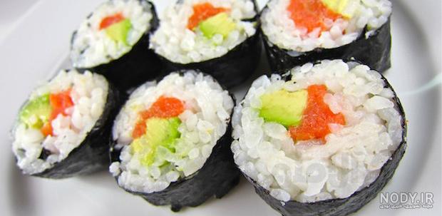 عکس غذای چینی سوشی