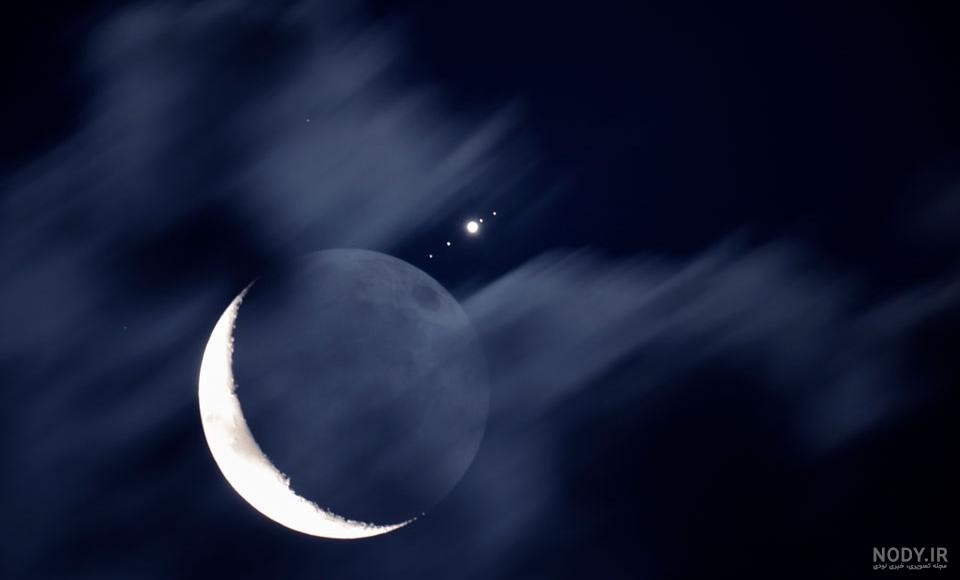 عکس ماه در شب عکس ماه در شب