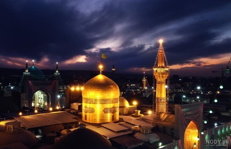 عکس نقاشی گنبد حرم امام رضا