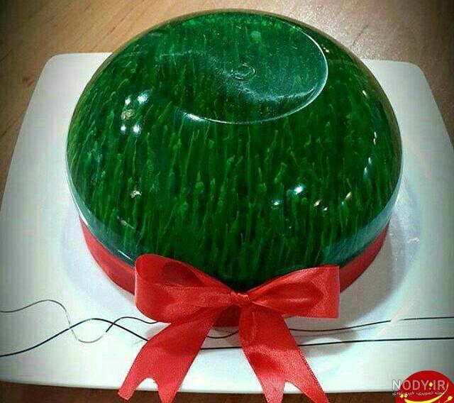 قالب ژله سبزه عید