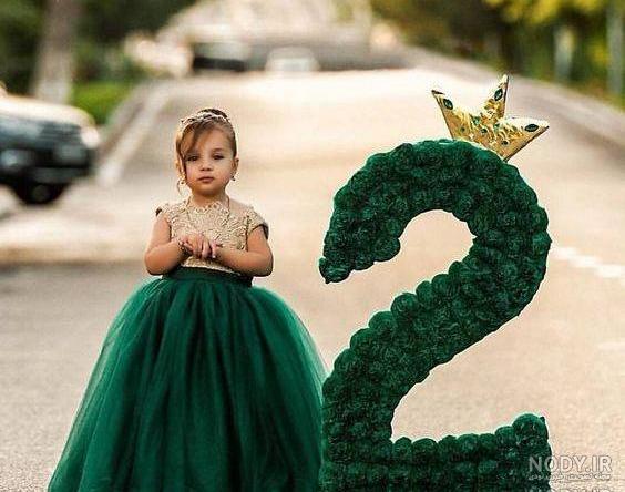 لباس تولد دخترانه قرمز مشکی