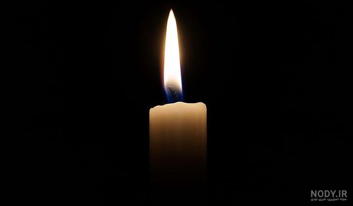 تصویر شمع با زمینه سیاه