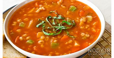طرز تهیه سوپ جو سفید با خامه