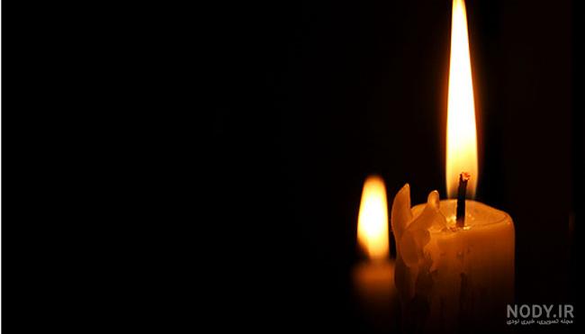عکس شمع با زمینه سیاه
