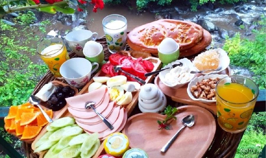 عکس صبحانه در طبیعت عکس صبحانه در طبیعت