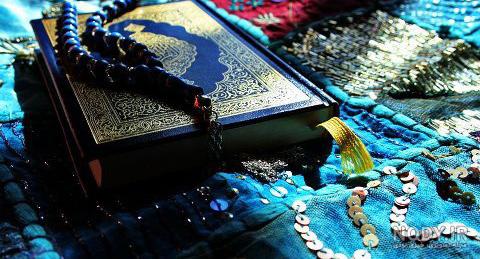 عکس قرآن و گل