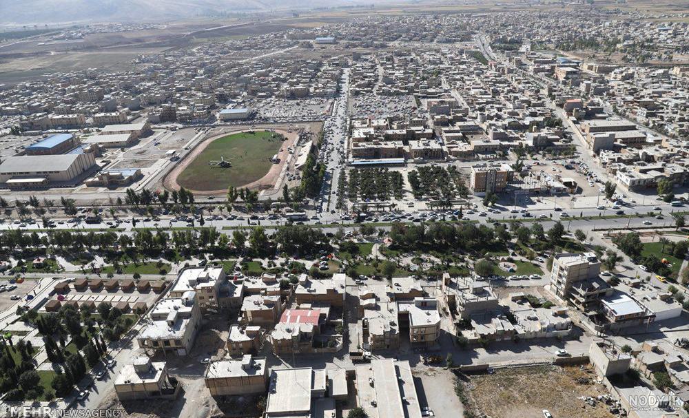 عکس هوایی سرپل ذهاب