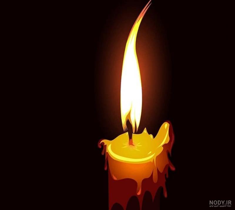 عکس گل و شمع برای تسلیت